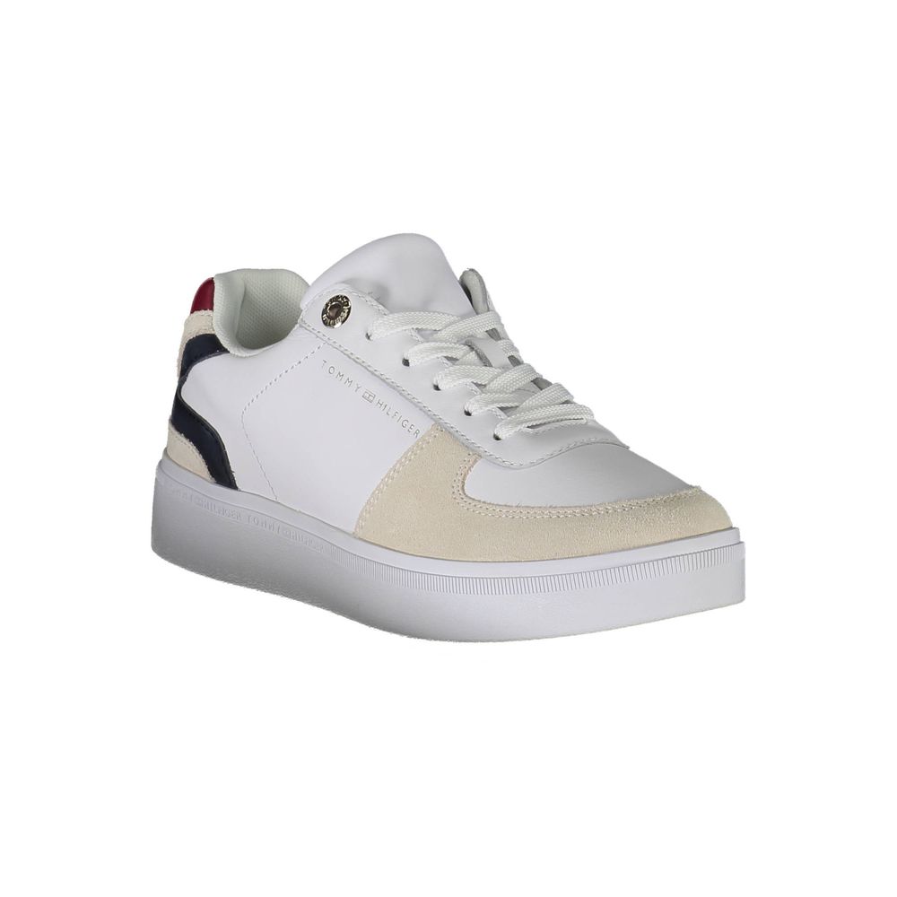 Baskets blanches en polyester Tommy Hilfiger