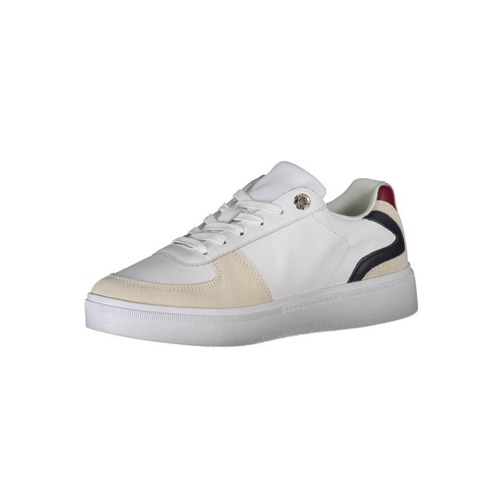 Baskets blanches en polyester Tommy Hilfiger
