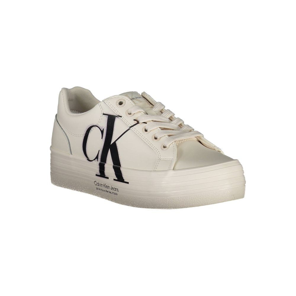 Baskets Calvin Klein en polyester blanc