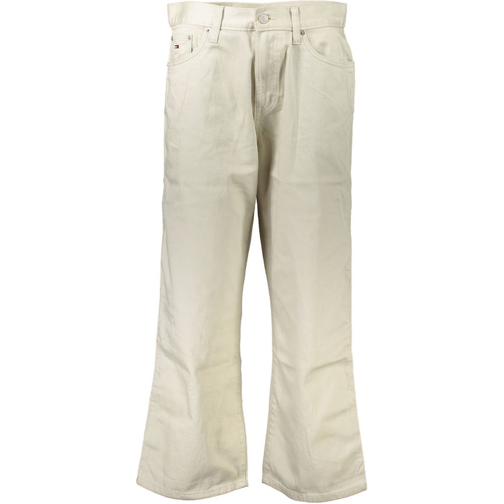 Jean et pantalon en coton beige Tommy Hilfiger