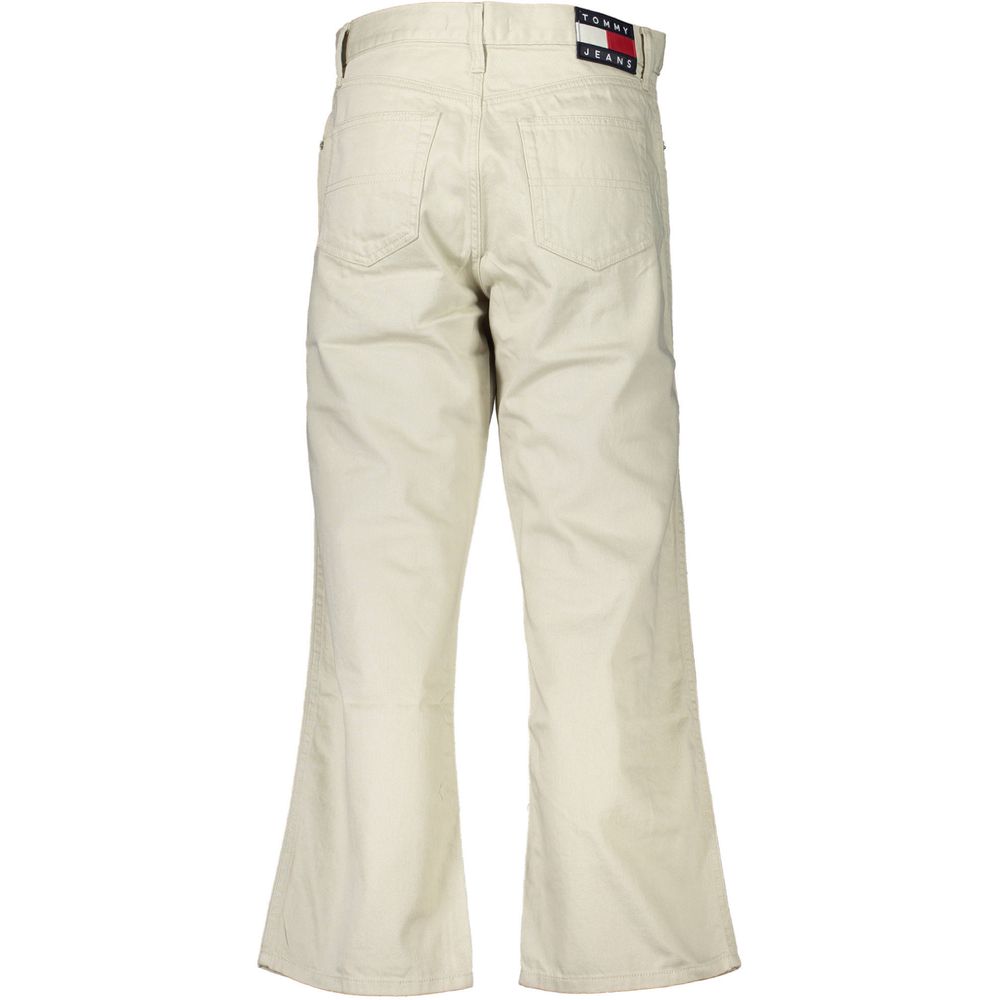 Jean et pantalon en coton beige Tommy Hilfiger