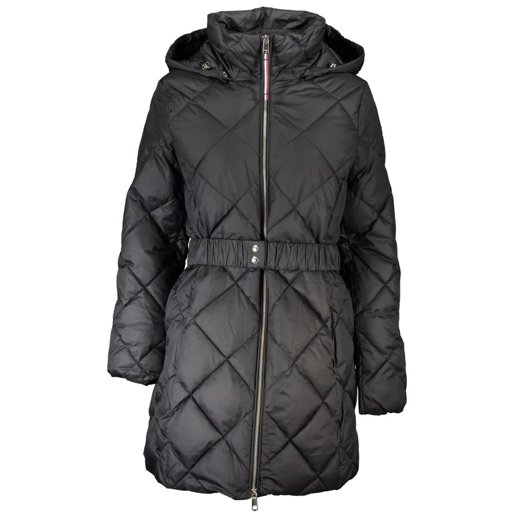 Vestes et manteaux en polyester noir Tommy Hilfiger