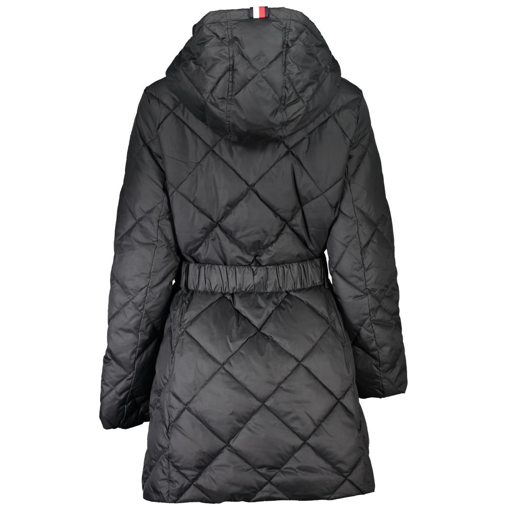 Vestes et manteaux en polyester noir Tommy Hilfiger