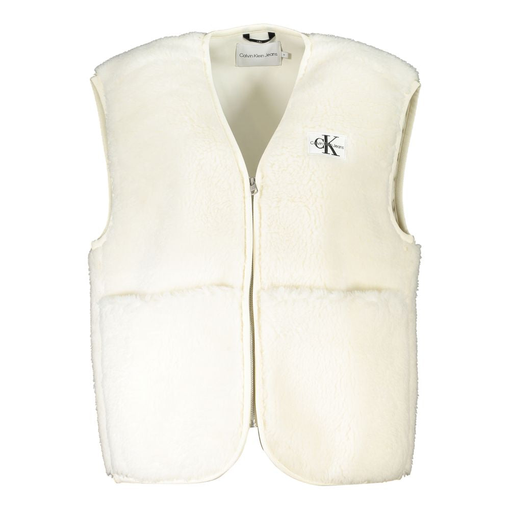 Vestes et manteaux en polyester blanc Calvin Klein