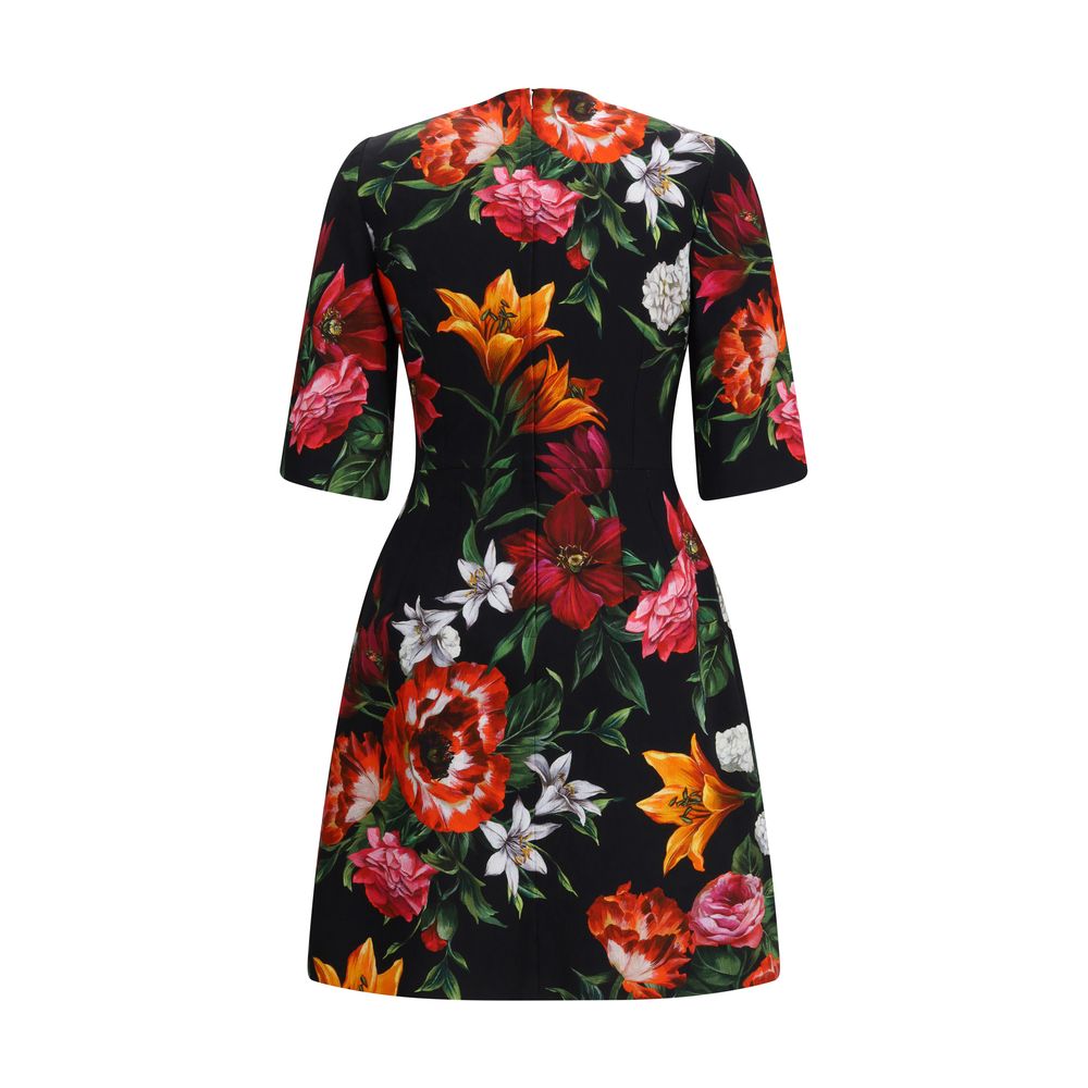 Robe midi fleurie Dolce &amp; Gabbana