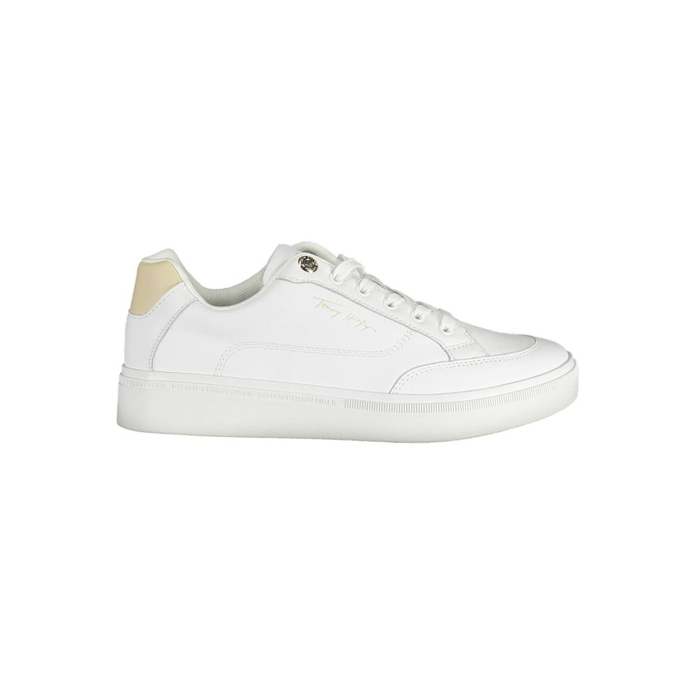 Baskets blanches en polyester Tommy Hilfiger