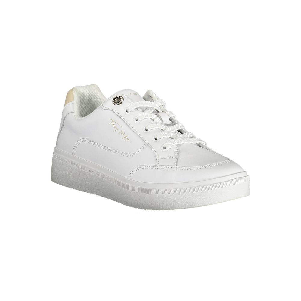 Baskets blanches en polyester Tommy Hilfiger