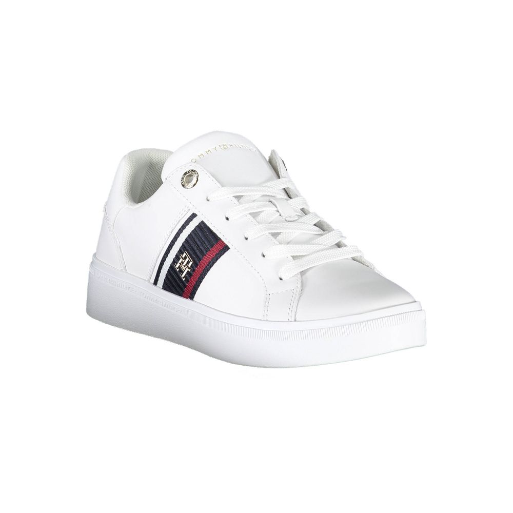 Baskets blanches en polyester Tommy Hilfiger