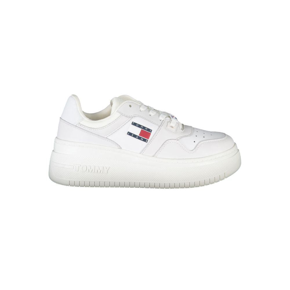 Baskets blanches en polyester Tommy Hilfiger