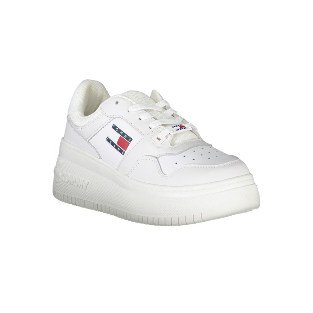Baskets blanches en polyester Tommy Hilfiger