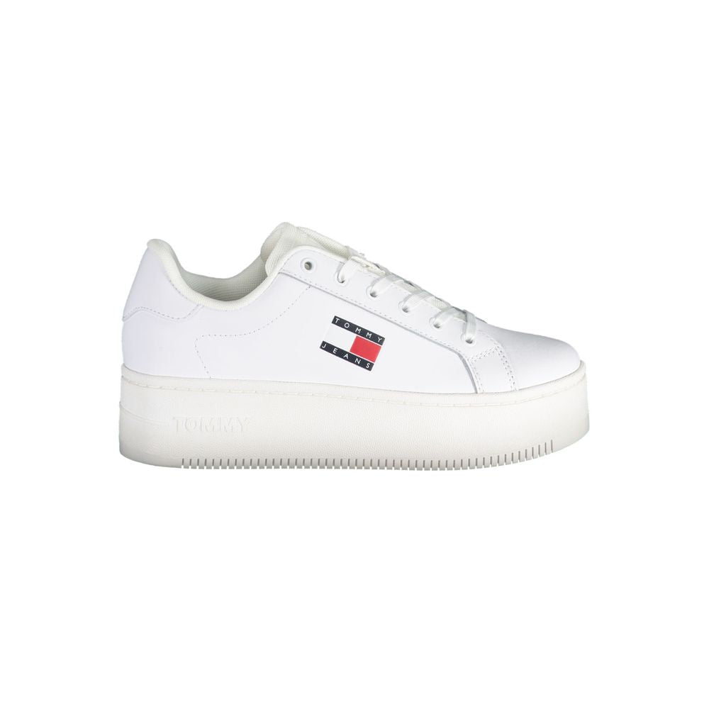 Baskets blanches en polyester Tommy Hilfiger