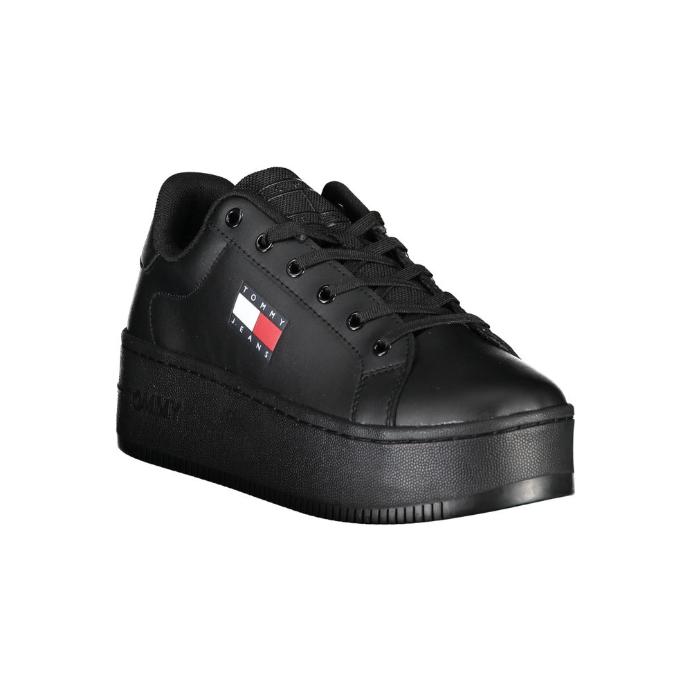 Baskets noires en polyester Tommy Hilfiger