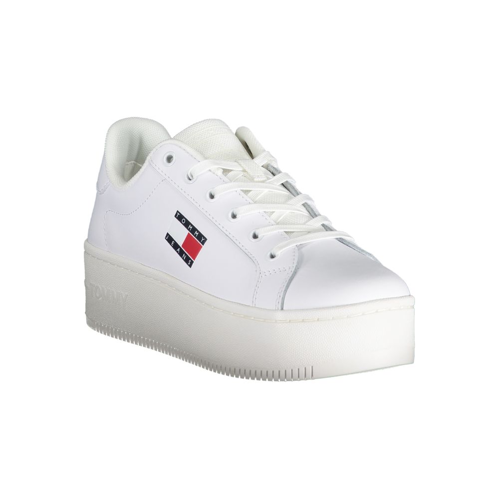 Baskets blanches en polyester Tommy Hilfiger