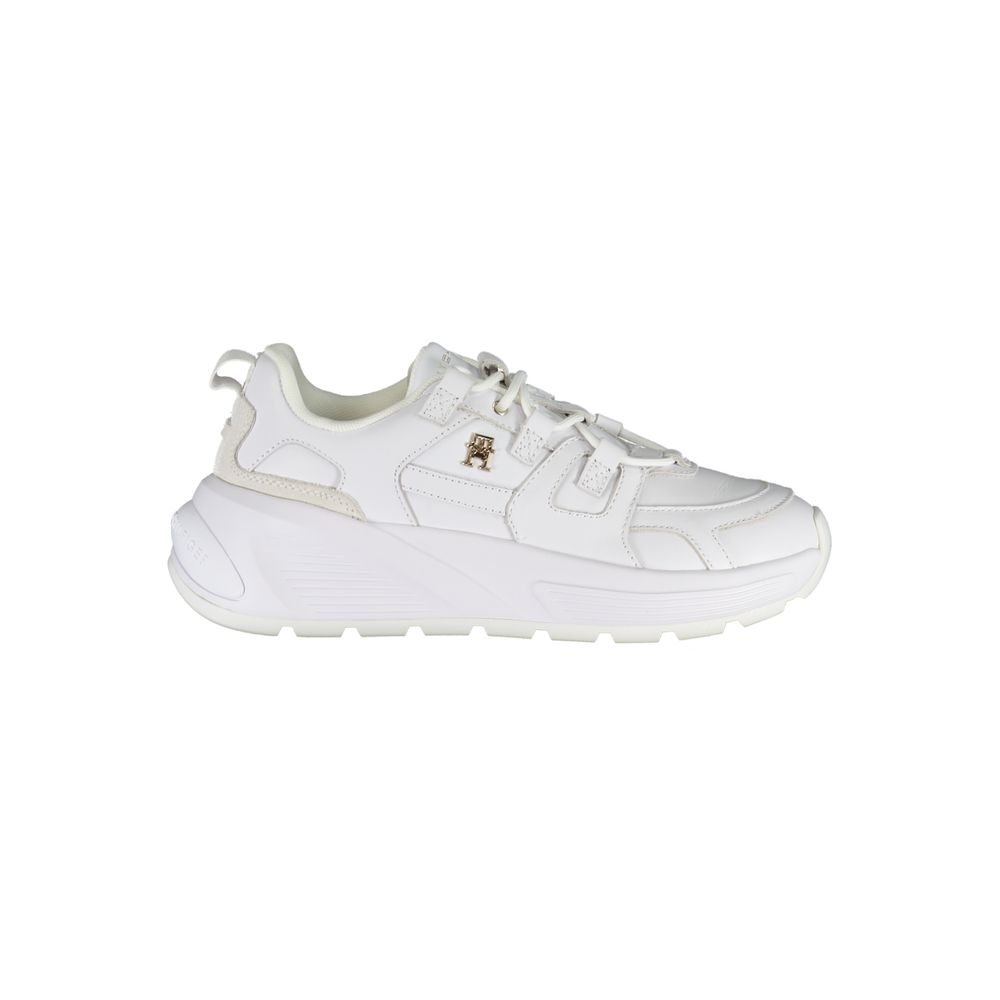 Baskets blanches en polyester Tommy Hilfiger