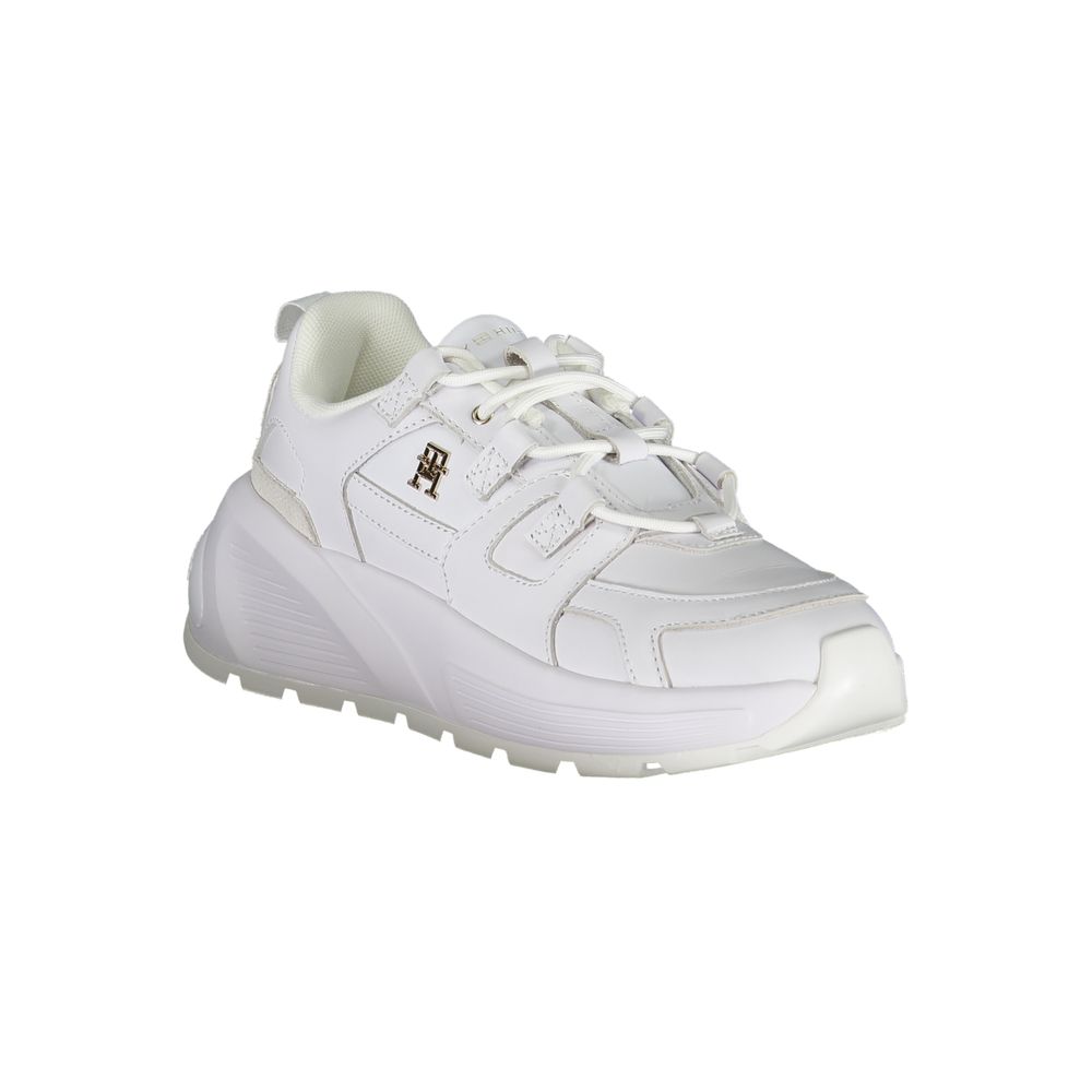 Baskets blanches en polyester Tommy Hilfiger