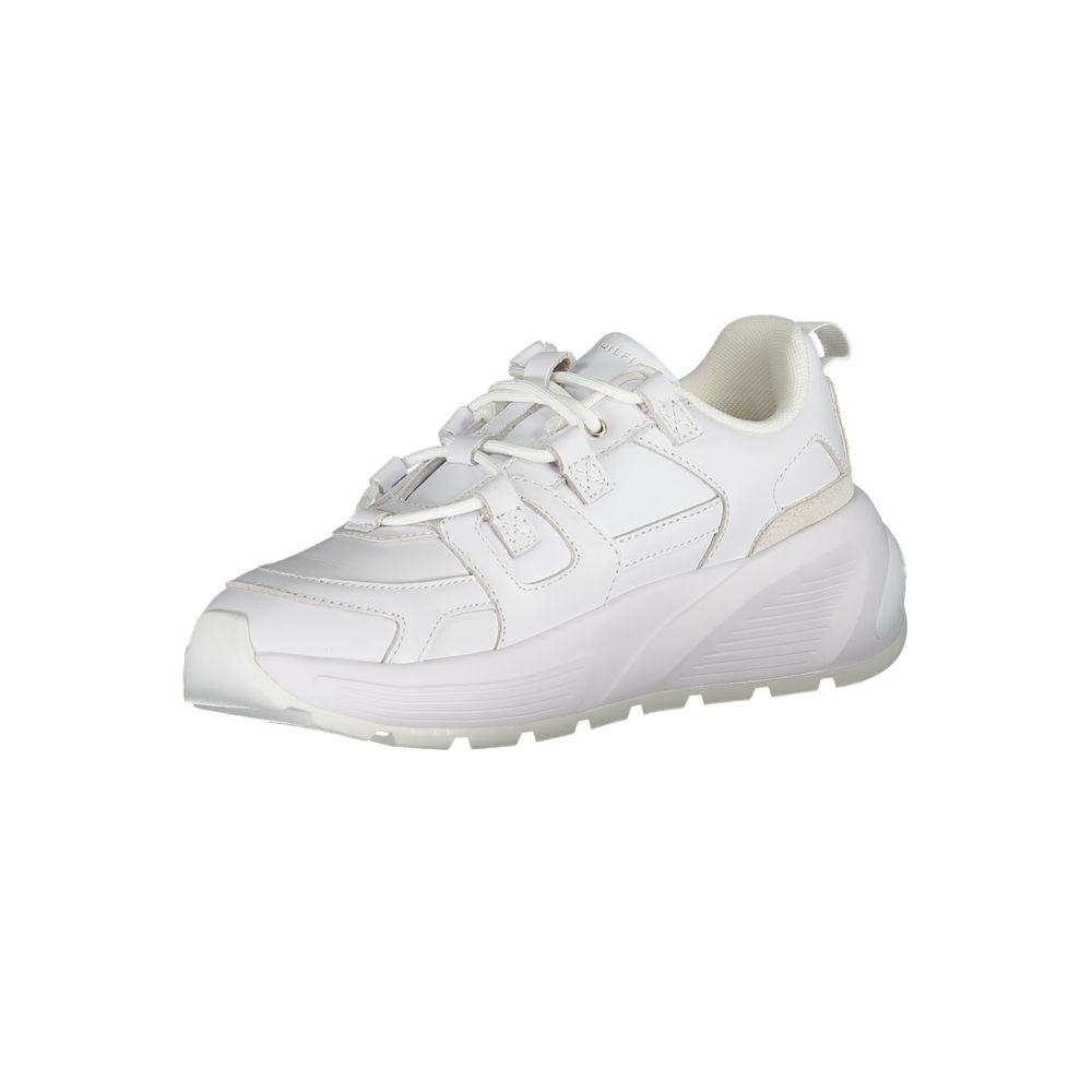Baskets blanches en polyester Tommy Hilfiger