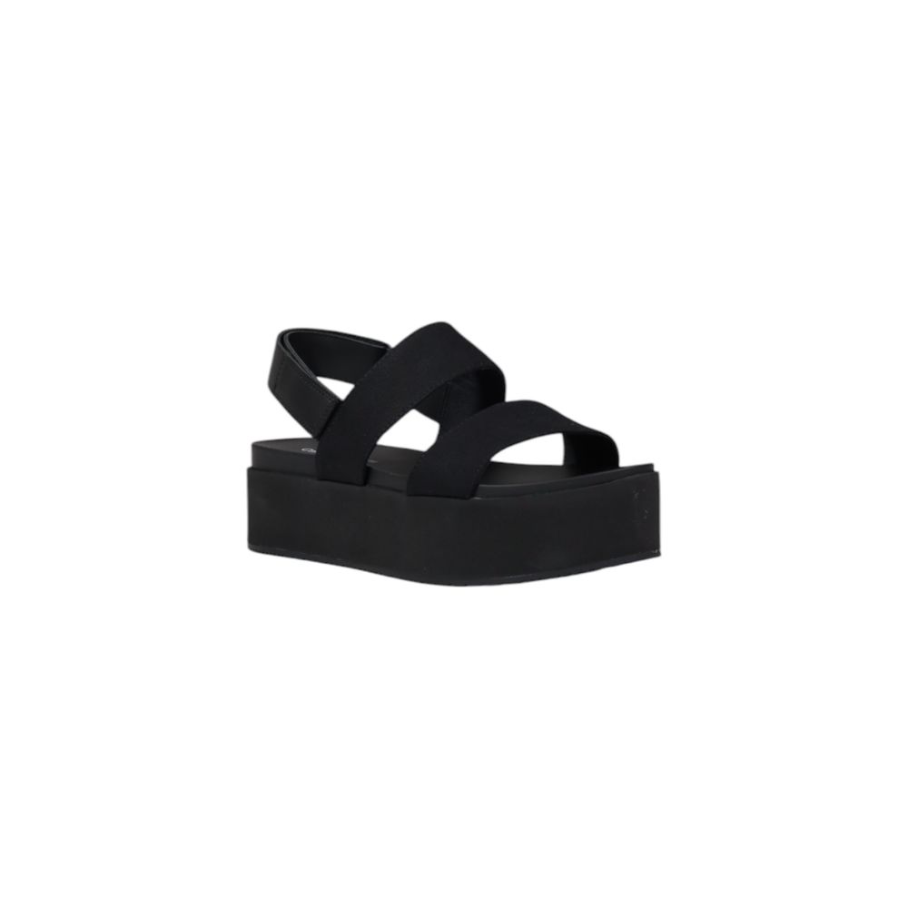 Sandale noire en coton biologique Calvin Klein Jeans