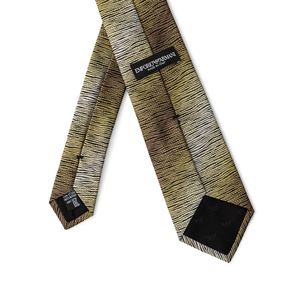 Cravates et nœud papillon en soie multicolore Emporio Armani