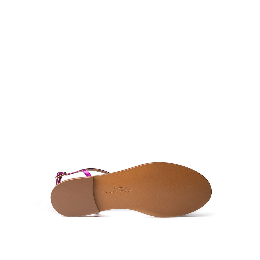 Sandale en cuir violet Salvatore Ferragamo