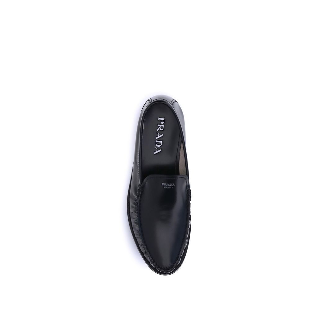 Mocassins Prada en cuir brossé