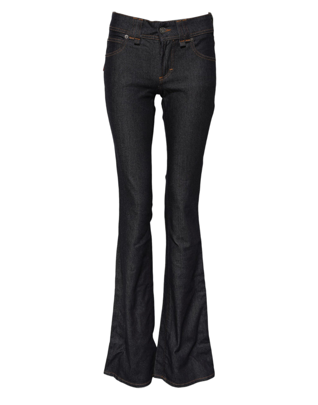 Jean large en coton bleu taille moyenne John Galliano