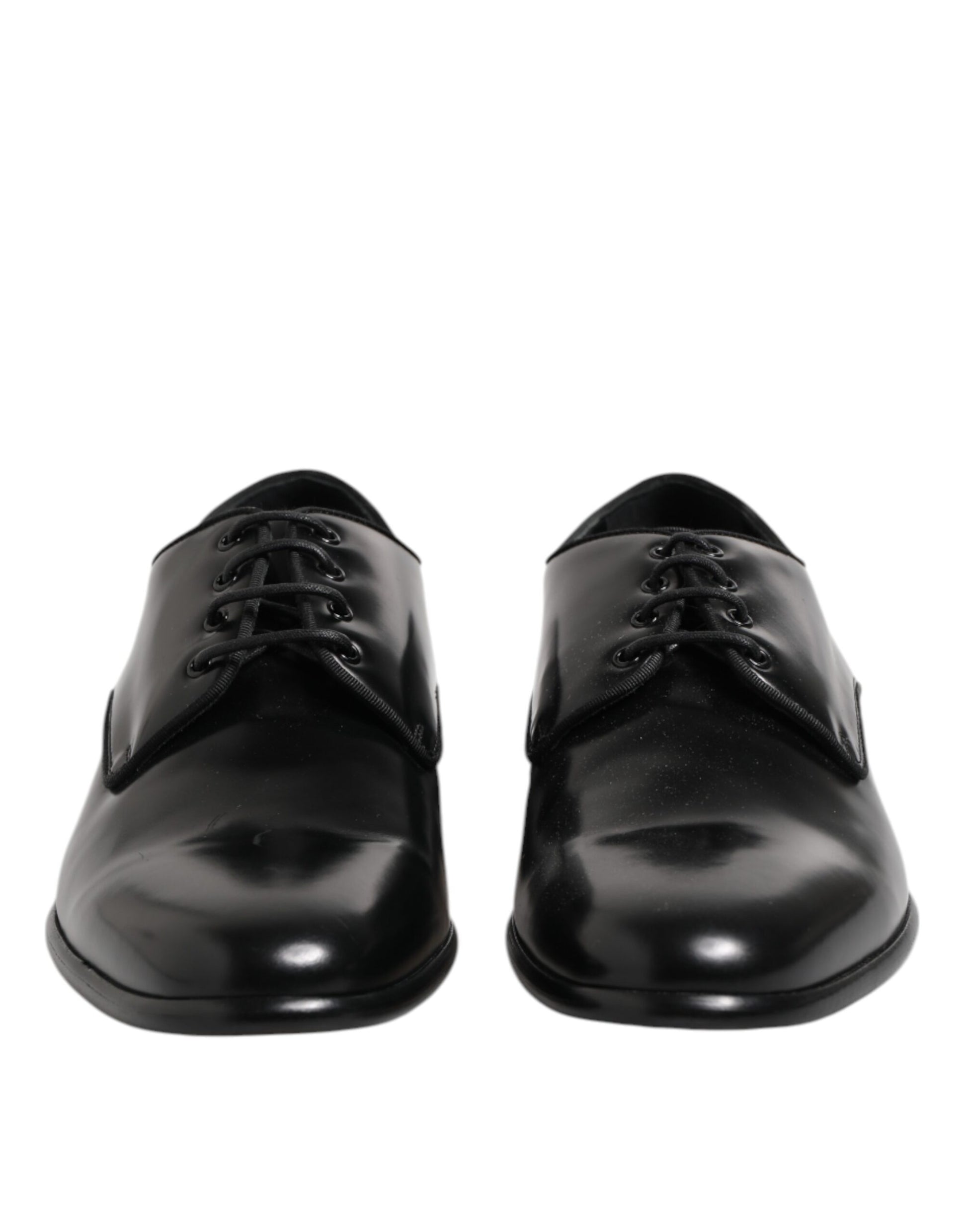 Chaussures habillées à lacets en cuir noir Dolce &amp; Gabbana pour homme