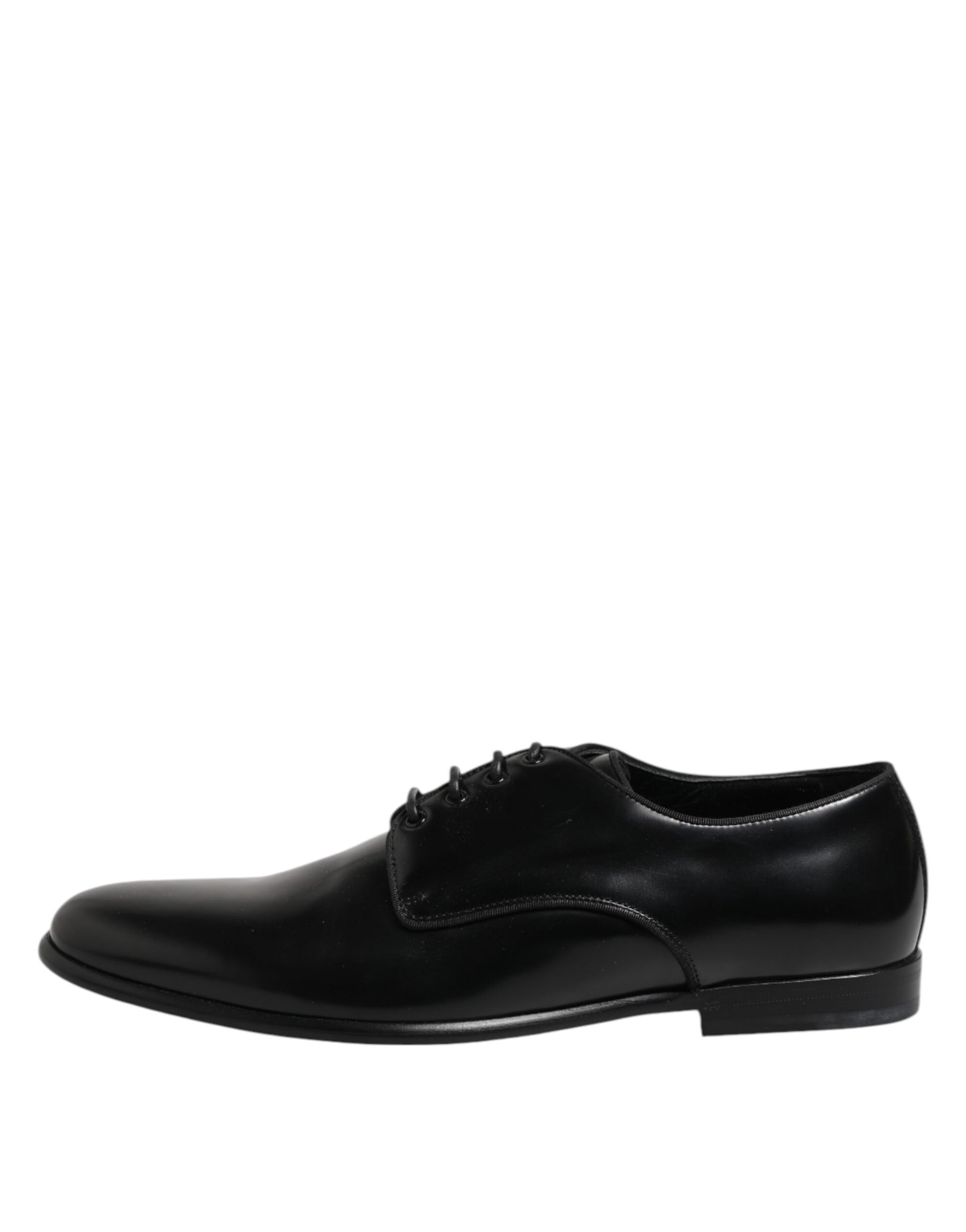 Chaussures habillées à lacets en cuir noir Dolce &amp; Gabbana pour homme