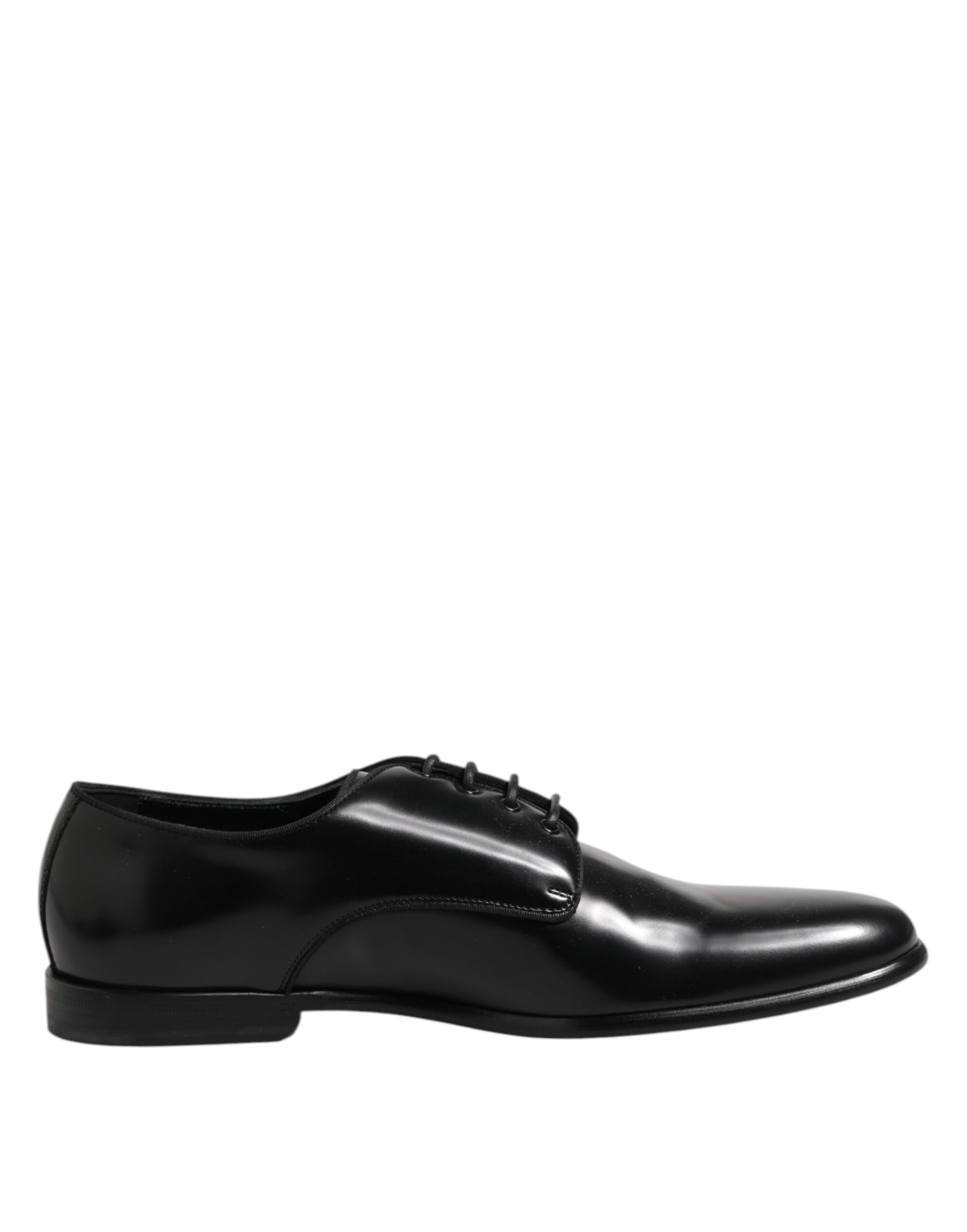 Chaussures habillées à lacets en cuir noir Dolce &amp; Gabbana pour homme
