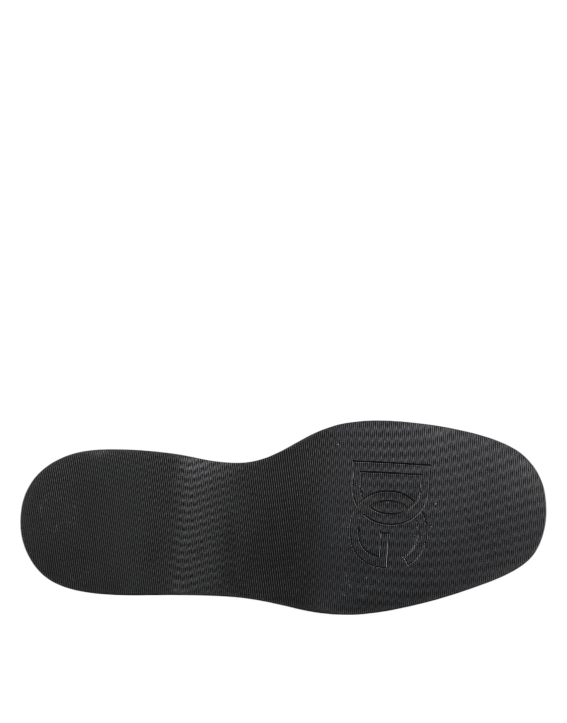 Chaussures habillées pour hommes Dolce &amp; Gabbana Derby léopard rouge