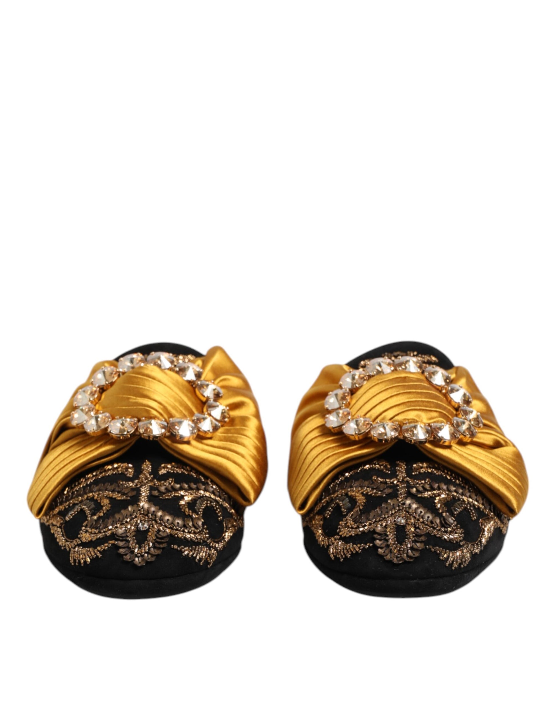 Sandales plates à ornements multicolores Dolce &amp; Gabbana
