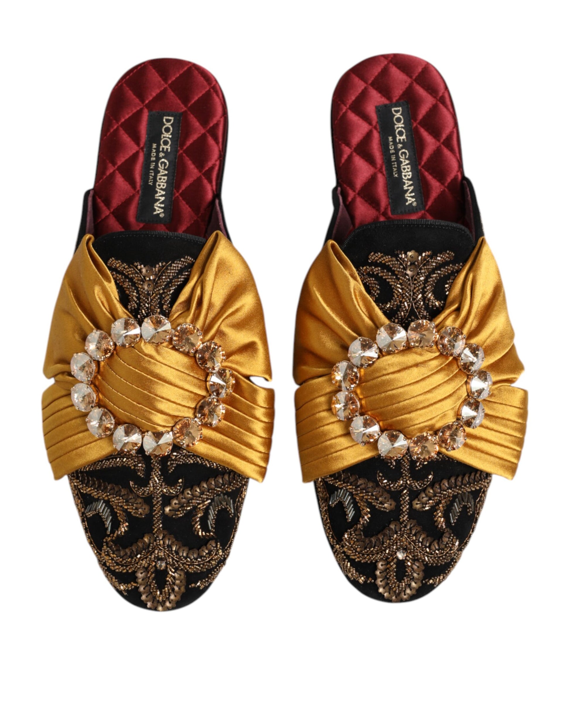 Sandales plates à ornements multicolores Dolce &amp; Gabbana