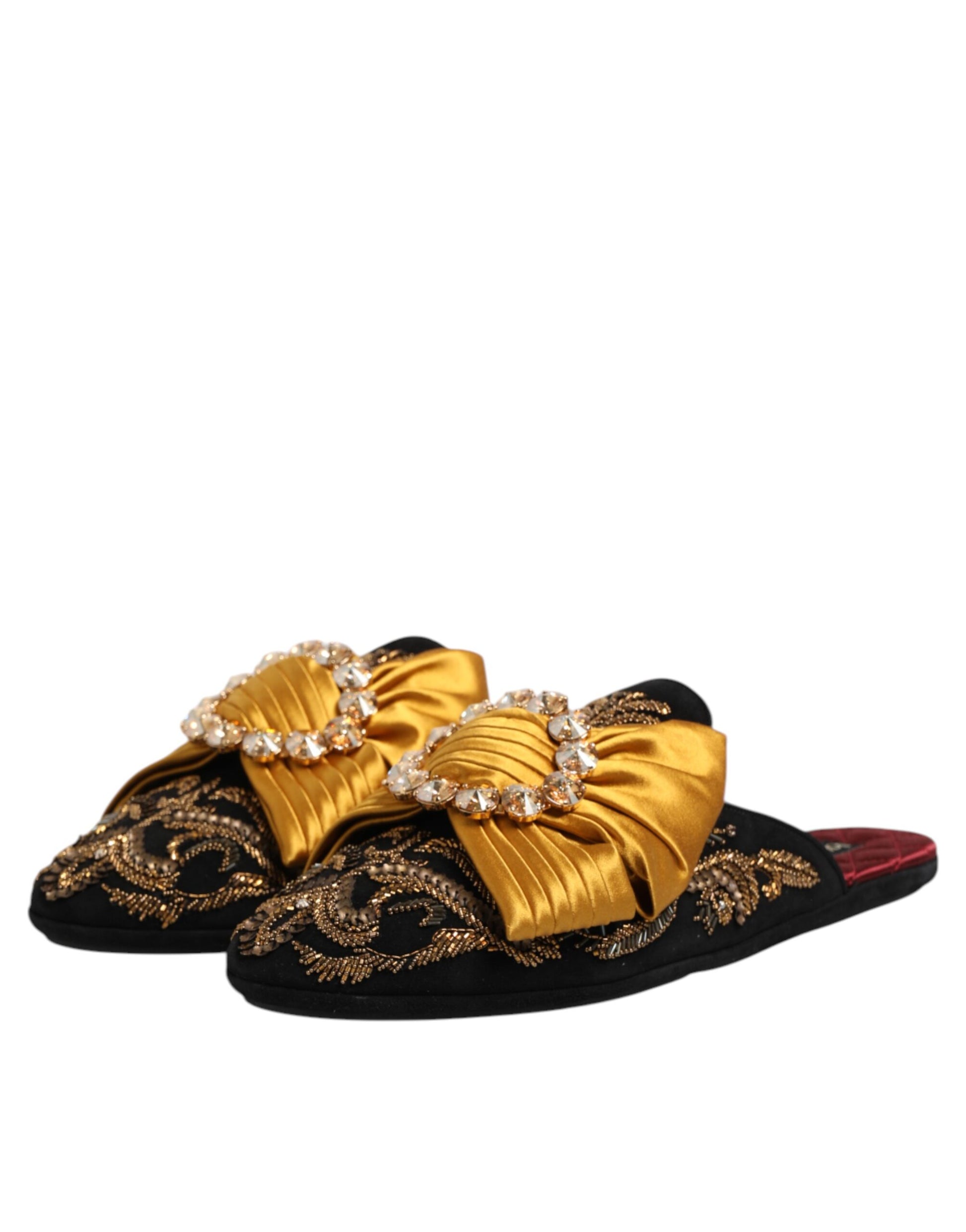 Sandales plates à ornements multicolores Dolce &amp; Gabbana