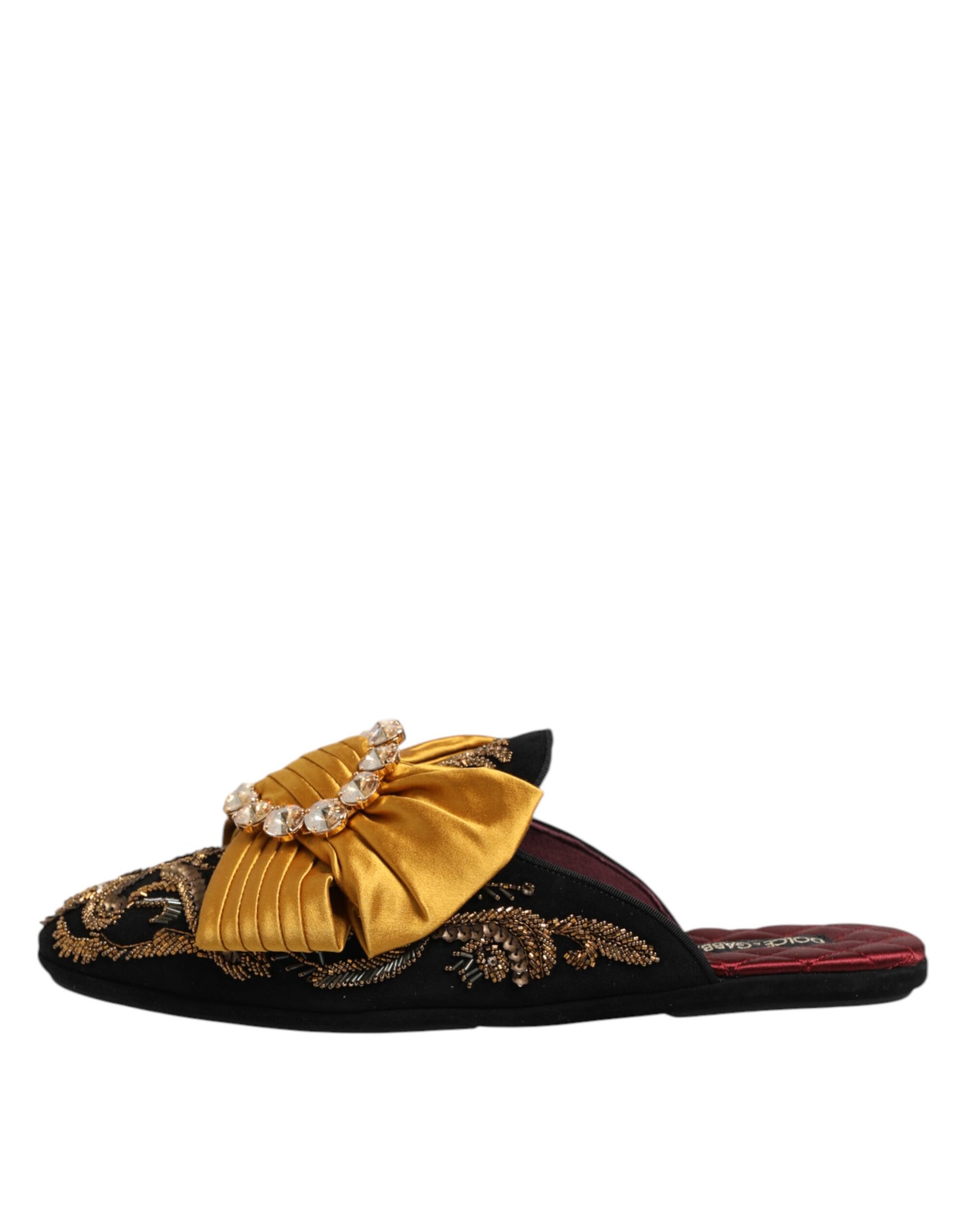 Sandales plates à ornements multicolores Dolce &amp; Gabbana