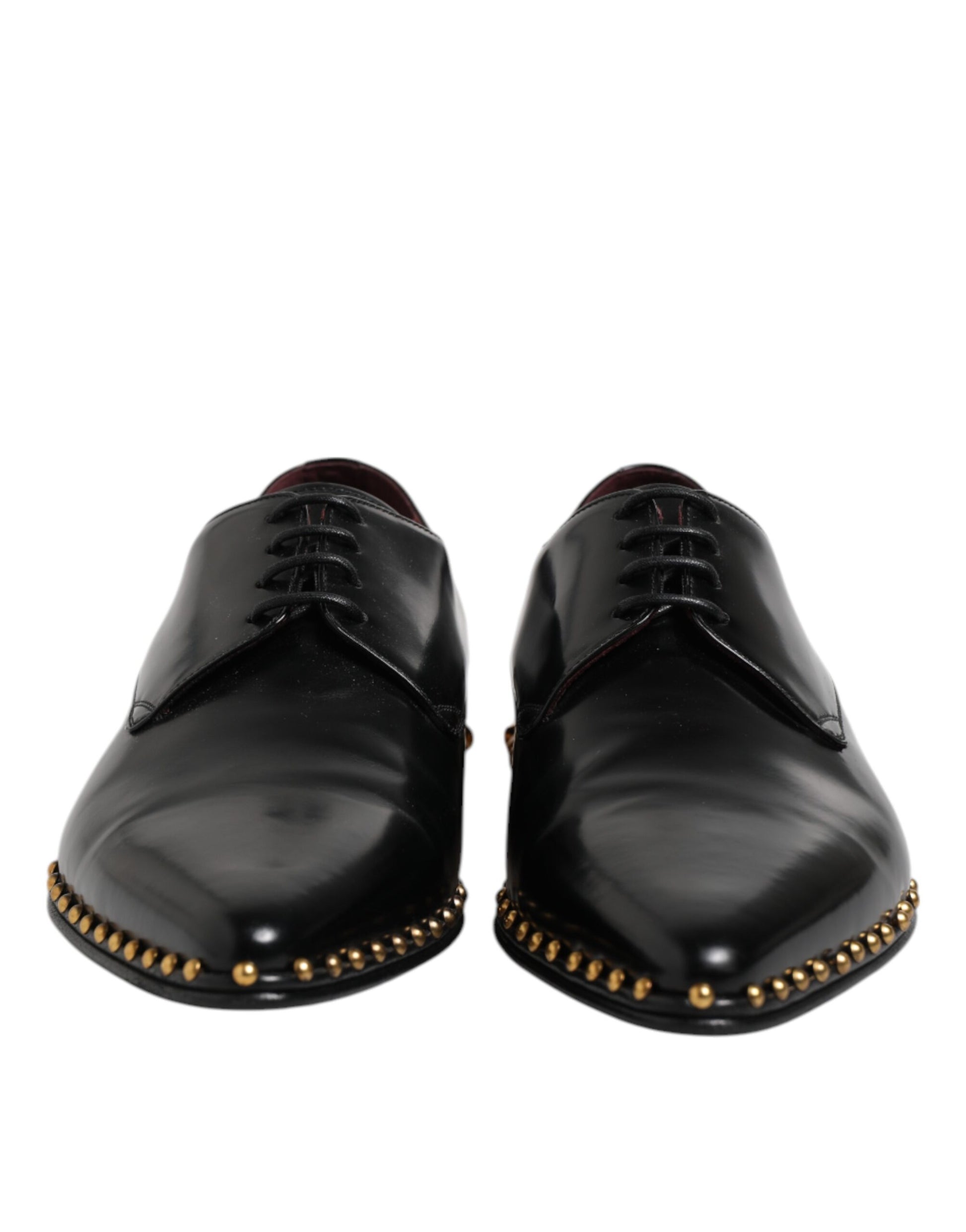 Chaussures habillées pour hommes Dolce &amp; Gabbana en cuir noir clouté