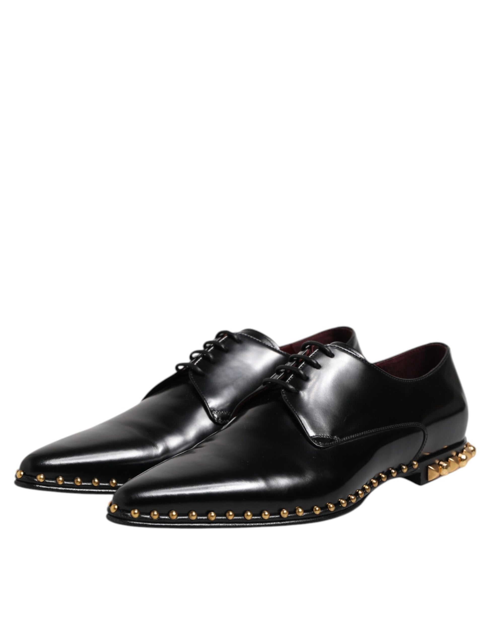 Chaussures habillées pour hommes Dolce &amp; Gabbana en cuir noir clouté