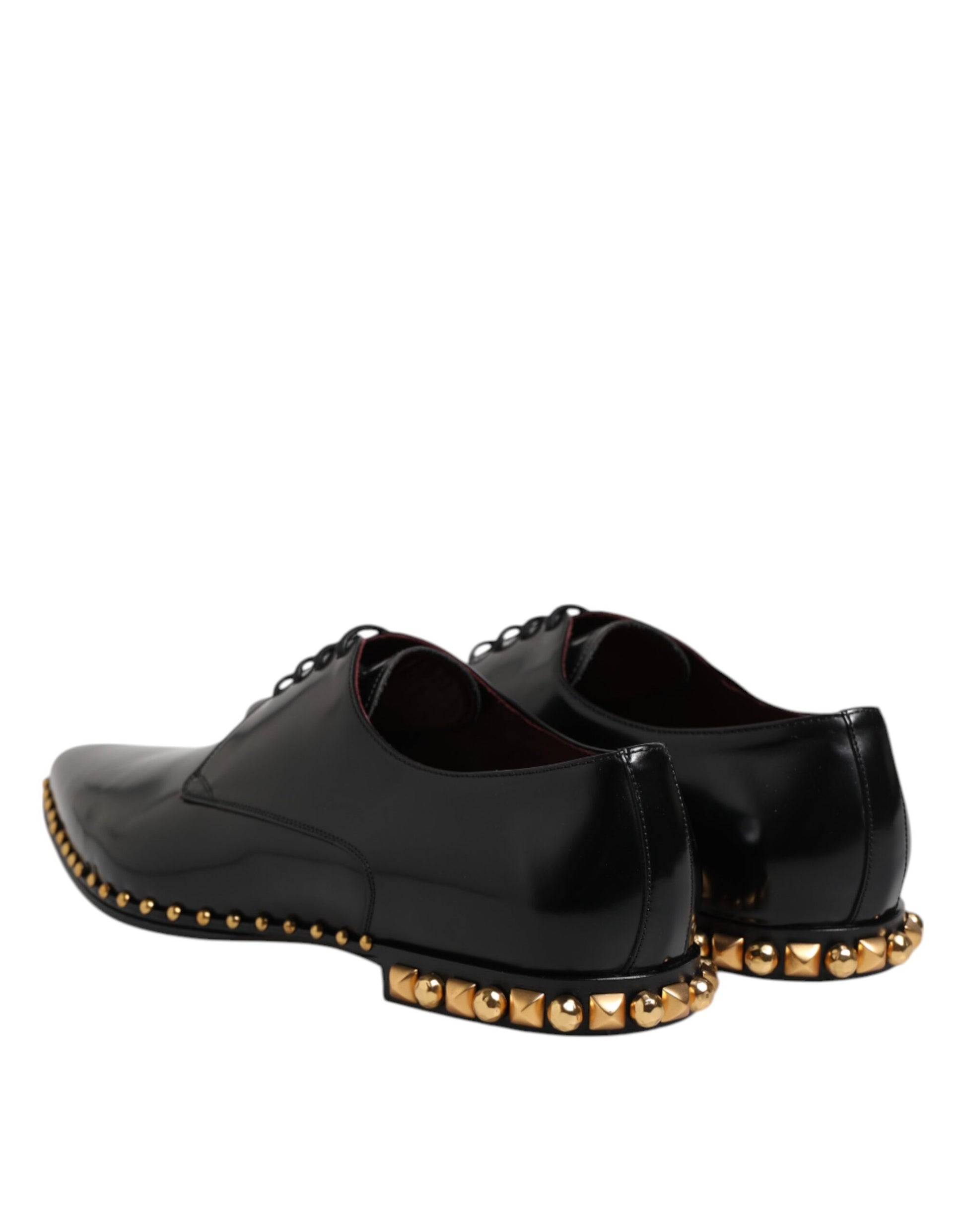 Chaussures habillées pour hommes Dolce &amp; Gabbana en cuir noir clouté