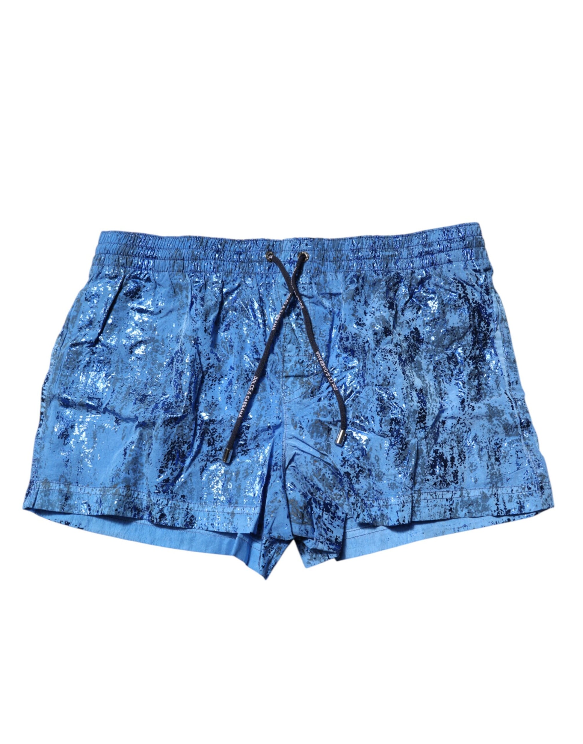 Maillots de bain Dolce &amp; Gabbana avec short de plage à cordon de serrage et logo bleu