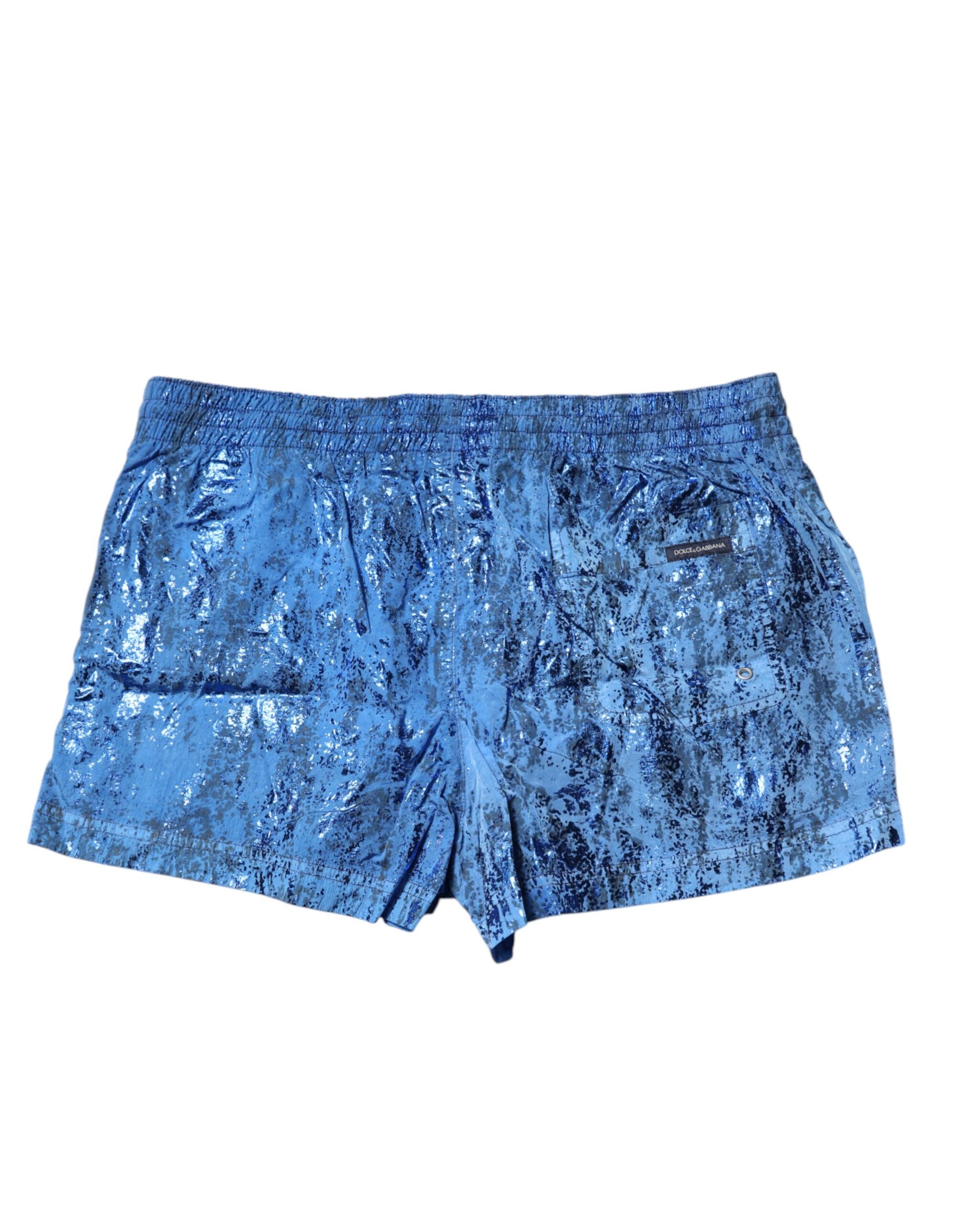 Maillots de bain Dolce &amp; Gabbana avec short de plage à cordon de serrage et logo bleu
