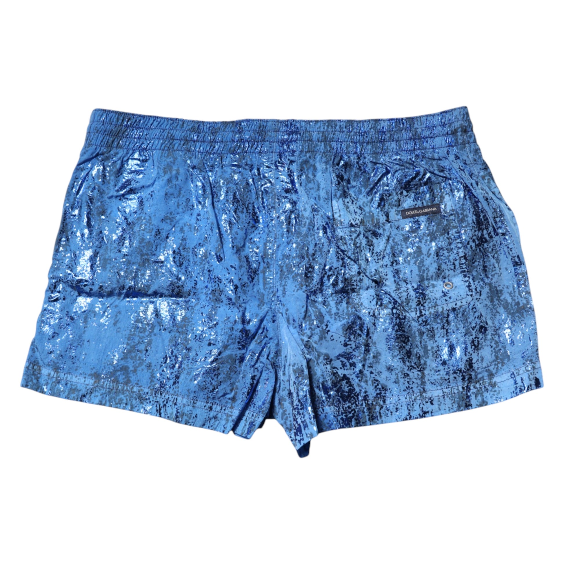 Maillots de bain Dolce &amp; Gabbana avec short de plage à cordon de serrage et logo bleu