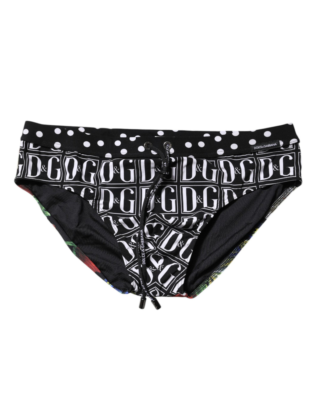 Maillot de bain Dolce &amp; Gabbana noir à logo floral pour homme