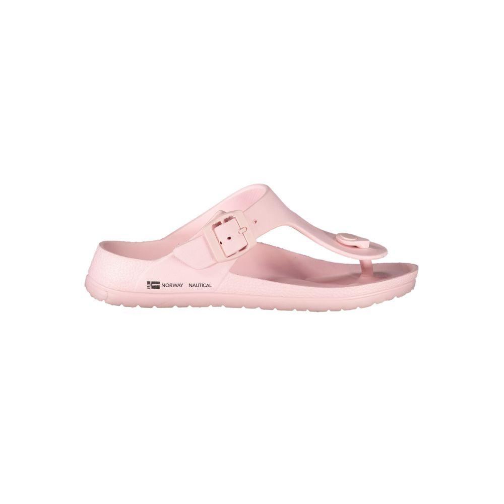 Sandale en plastique rose pour femme, Norvège 1963