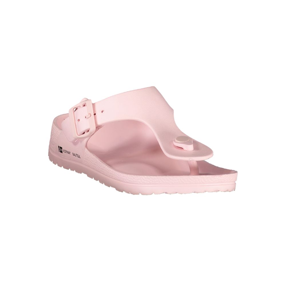 Sandale en plastique rose pour femme, Norvège 1963