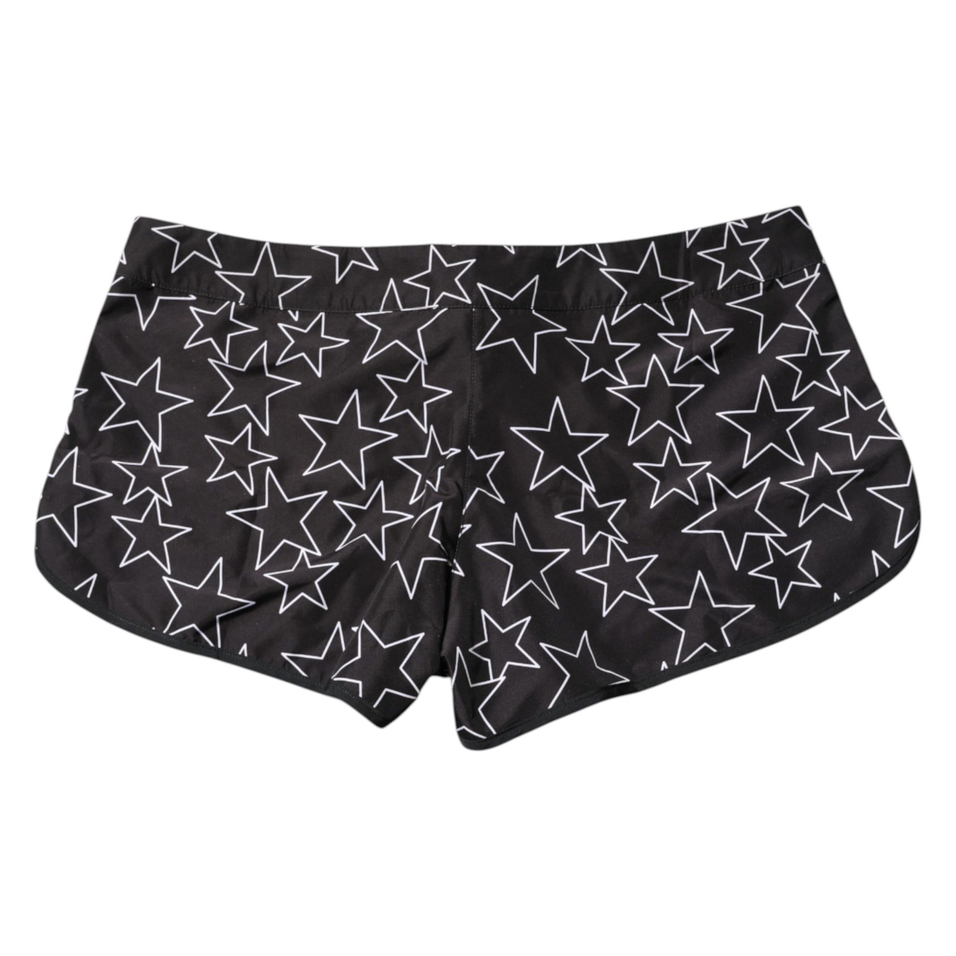Maillot de bain short de plage imprimé étoiles noires Dolce &amp; Gabbana