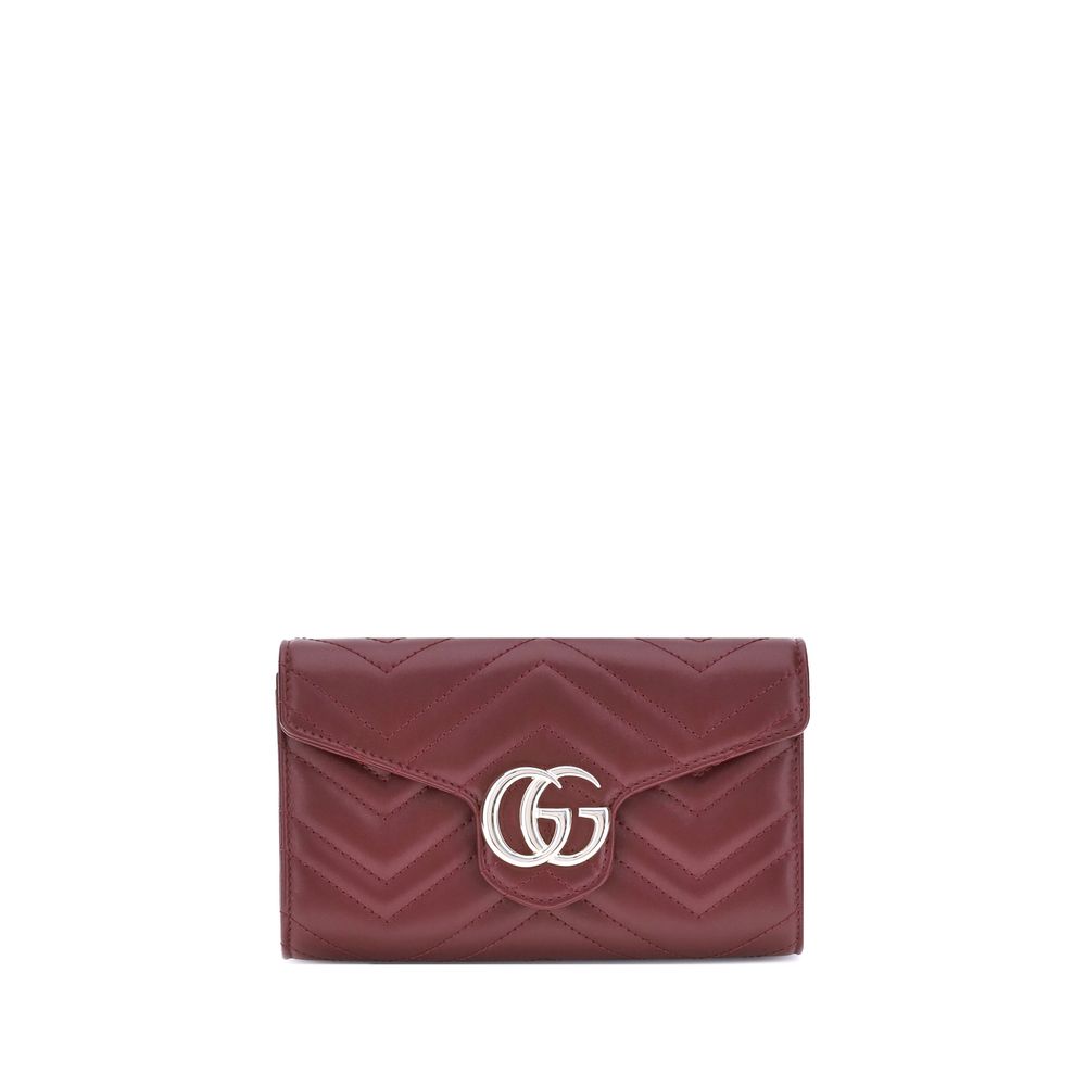 Portefeuille Gucci GG Marmont avec chaîne