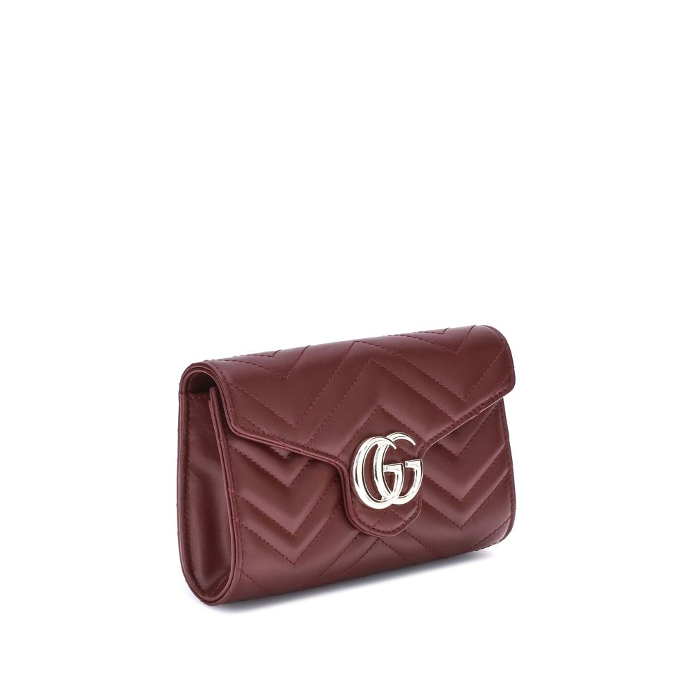 Portefeuille Gucci GG Marmont avec chaîne