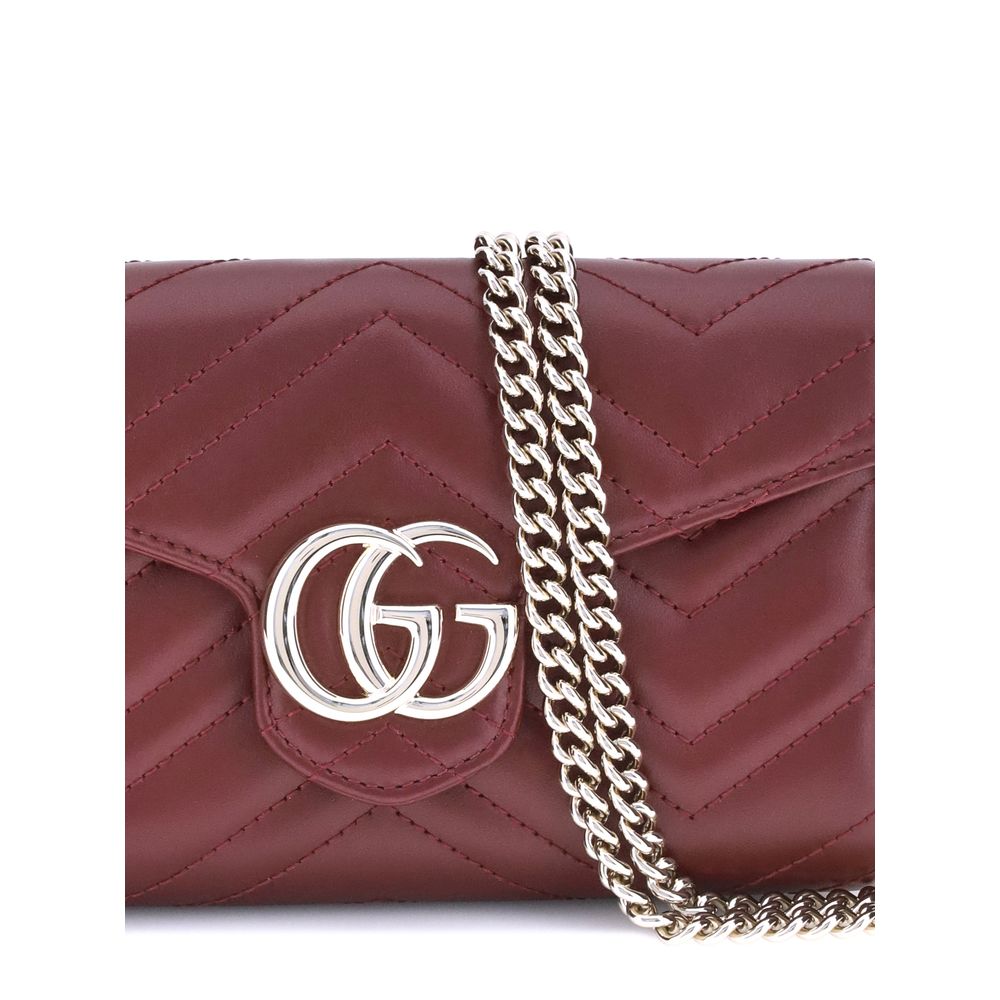 Portefeuille Gucci GG Marmont avec chaîne