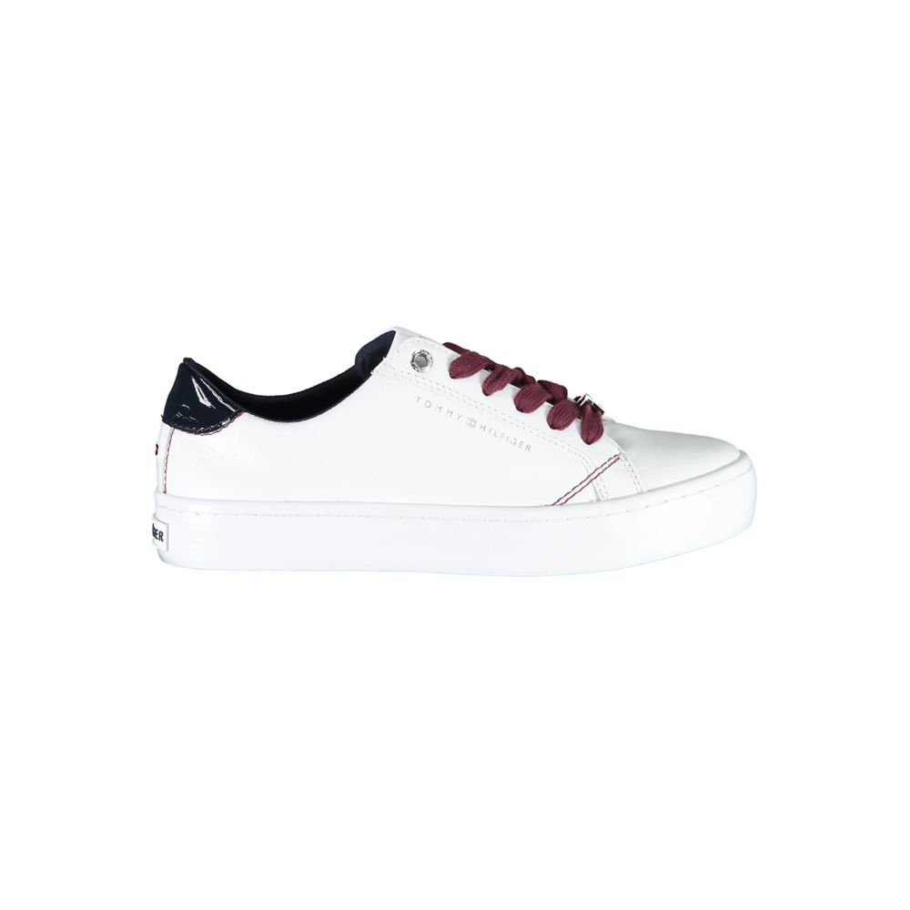 Baskets en cuir blanc Tommy Hilfiger