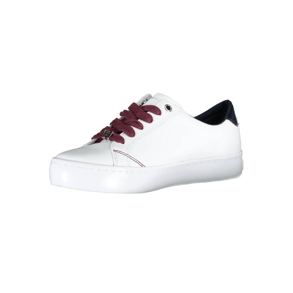 Baskets en cuir blanc Tommy Hilfiger