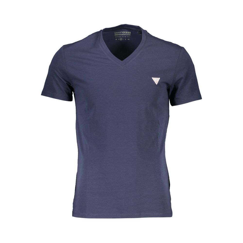 T-shirt en coton bleu Guess Jeans