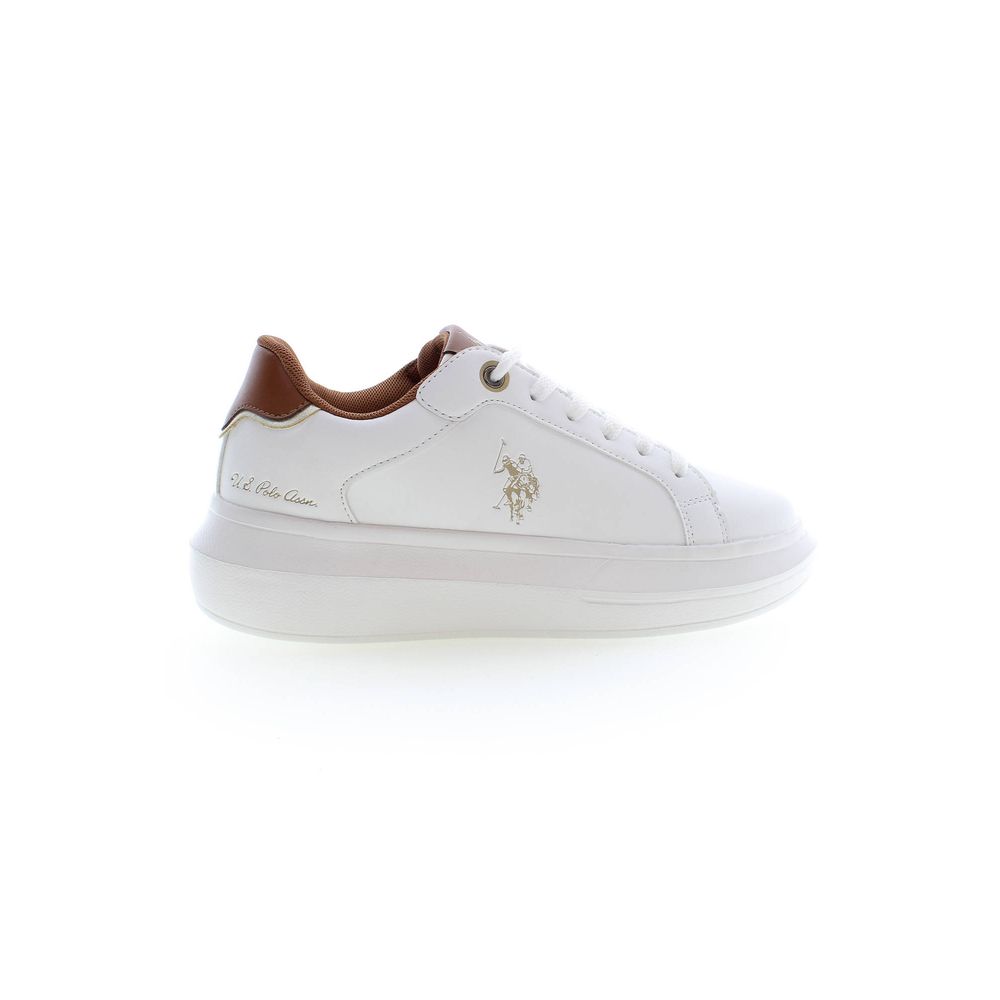 Baskets blanches en polyester US POLO ASSN.